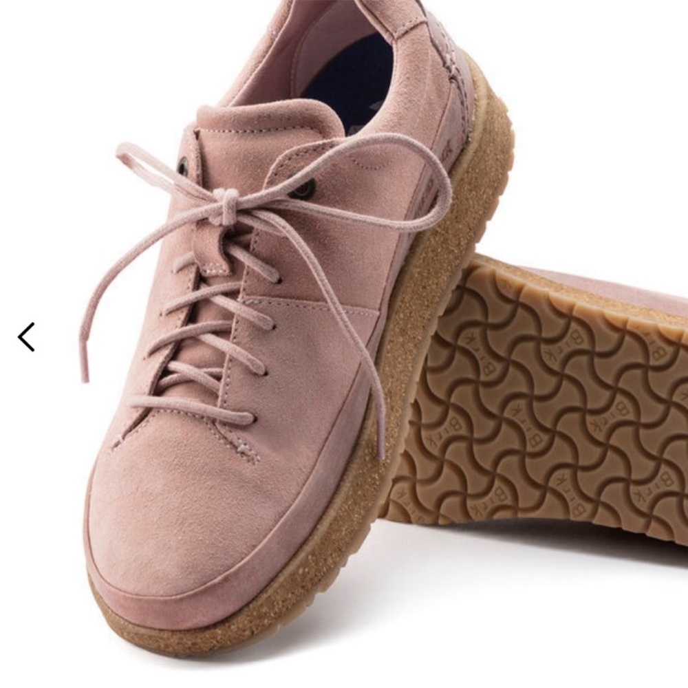 New! Birkenstock Honnef Shoes Low Pink Suede Nubuck - Size 7